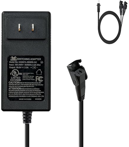 Amazon.com: Xzrucst 2-Prong 29V 2A AC DC Adapter for Model No.: YH